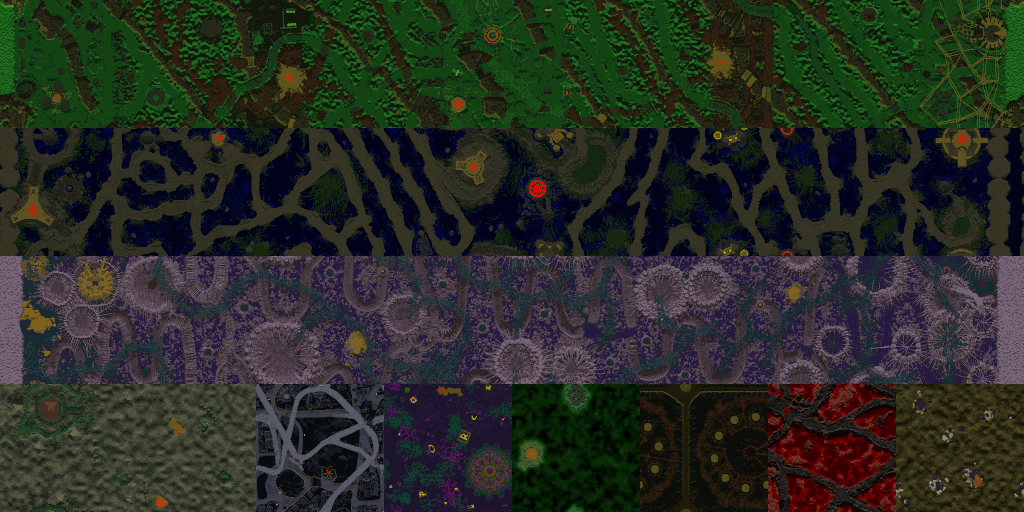 All worlds' maps